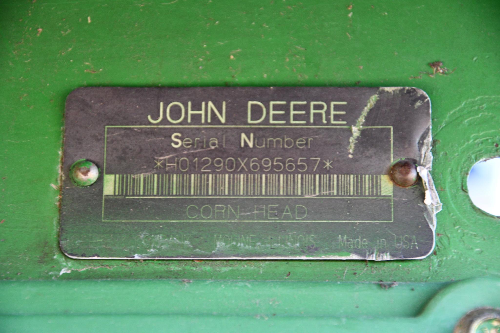 2001 John Deere 1290 12 row 20" corn head