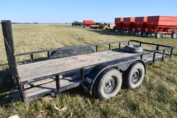 16' tandem axle bumper hitch trailer