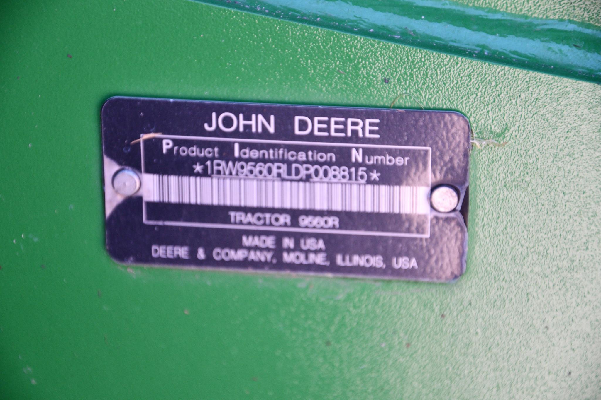 2013 John Deere 9560R 4wd tractor