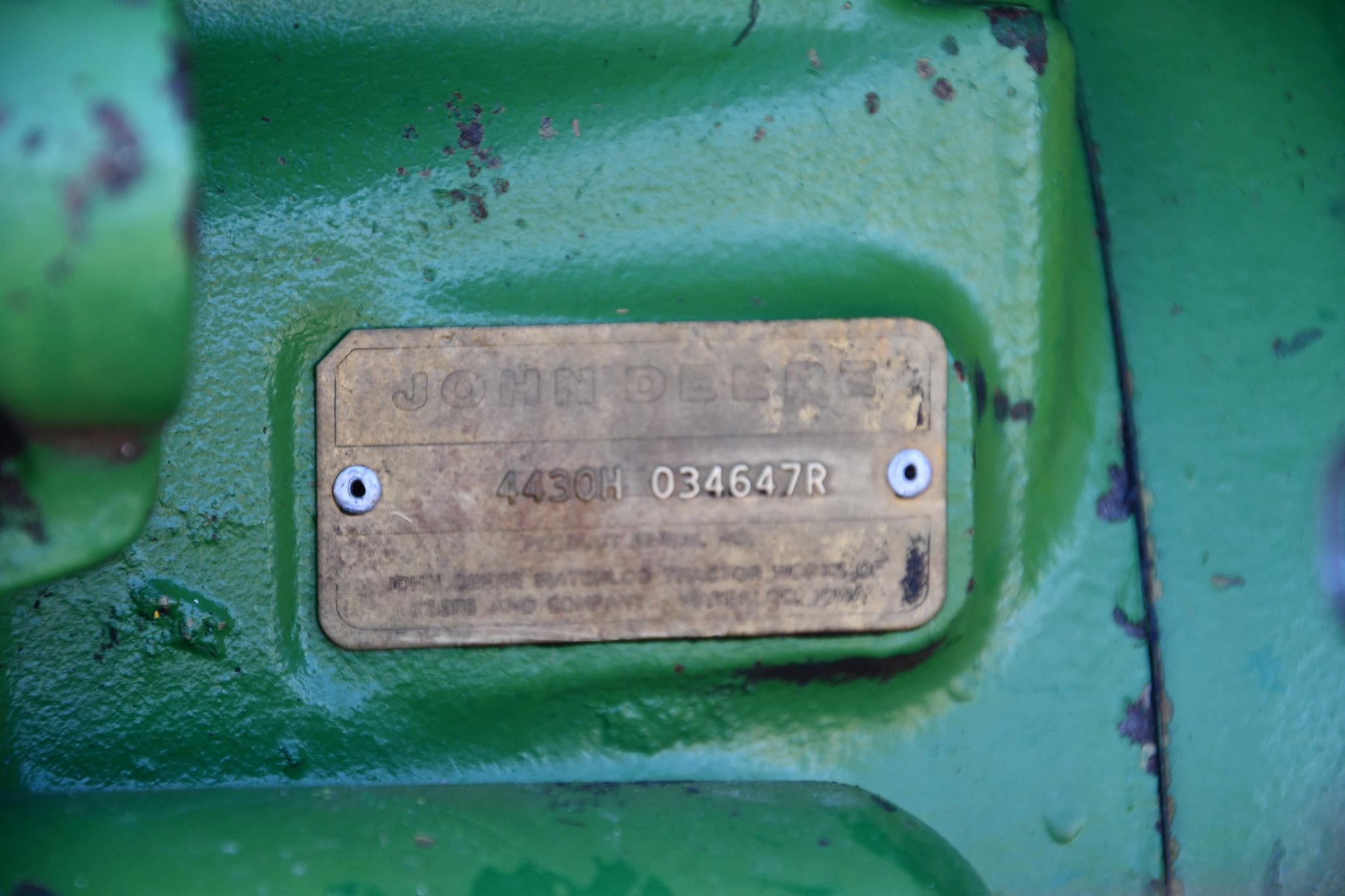 1974 John Deere 4430 2wd tractor