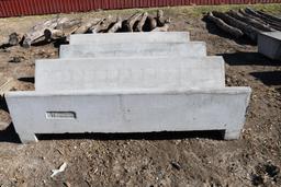 (3) SI Precast 8' concrete bunks