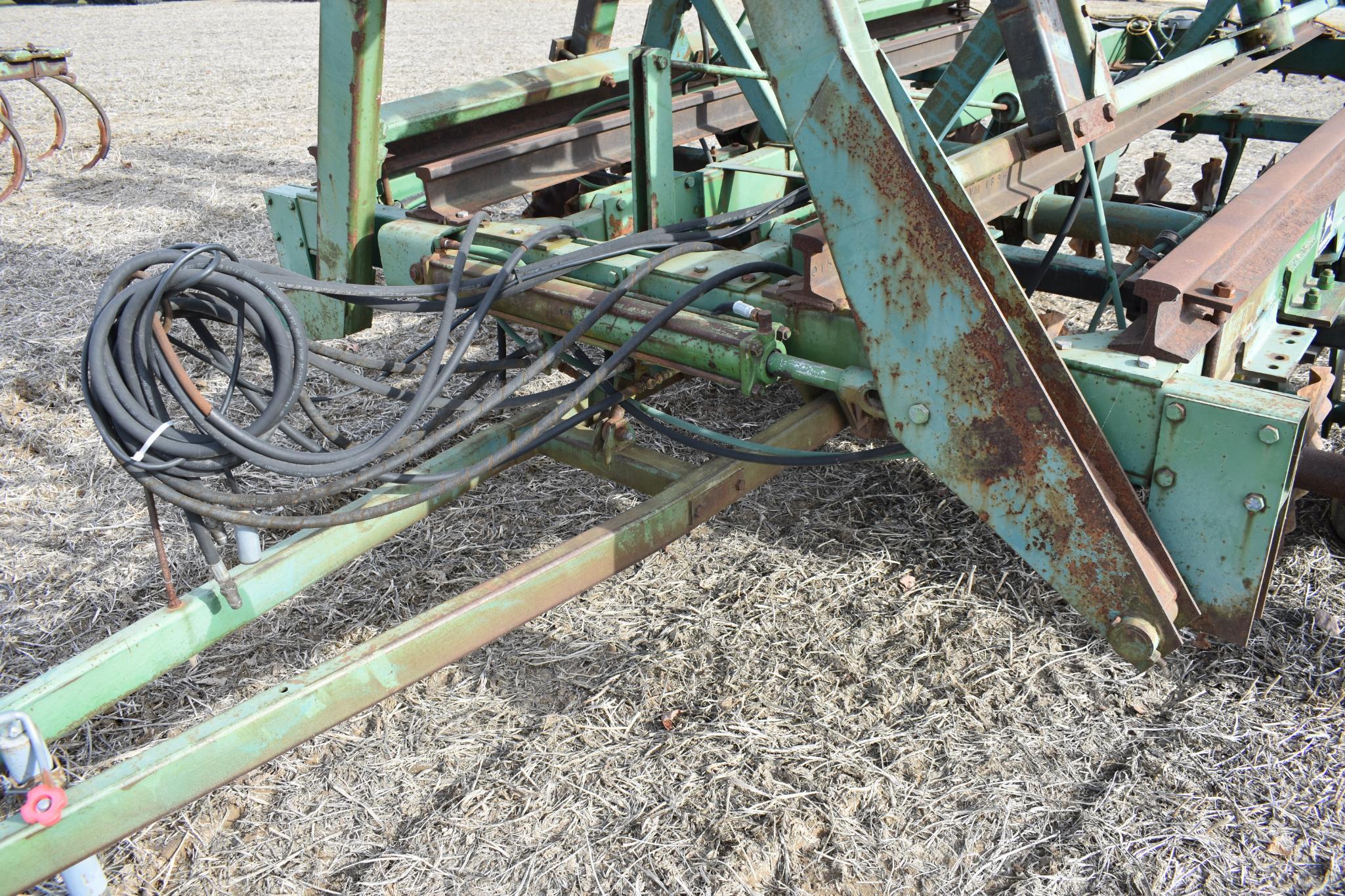 John Deere 230 30' shop built vertical tillage tool