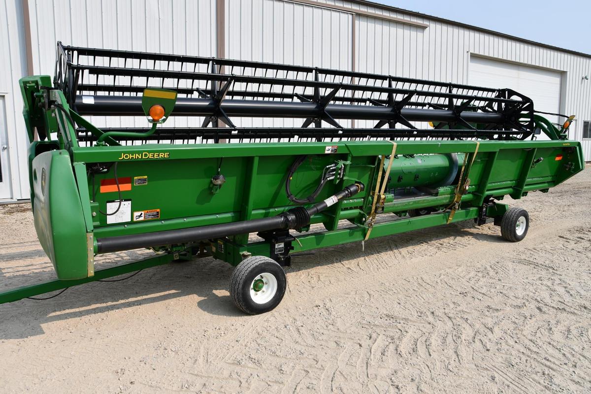 2012 John Deere 625F 25' HydraFlex platform