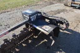 Bradco 617 6' skid loader mount trencher