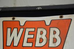 Double sided metal Webb Gas sign