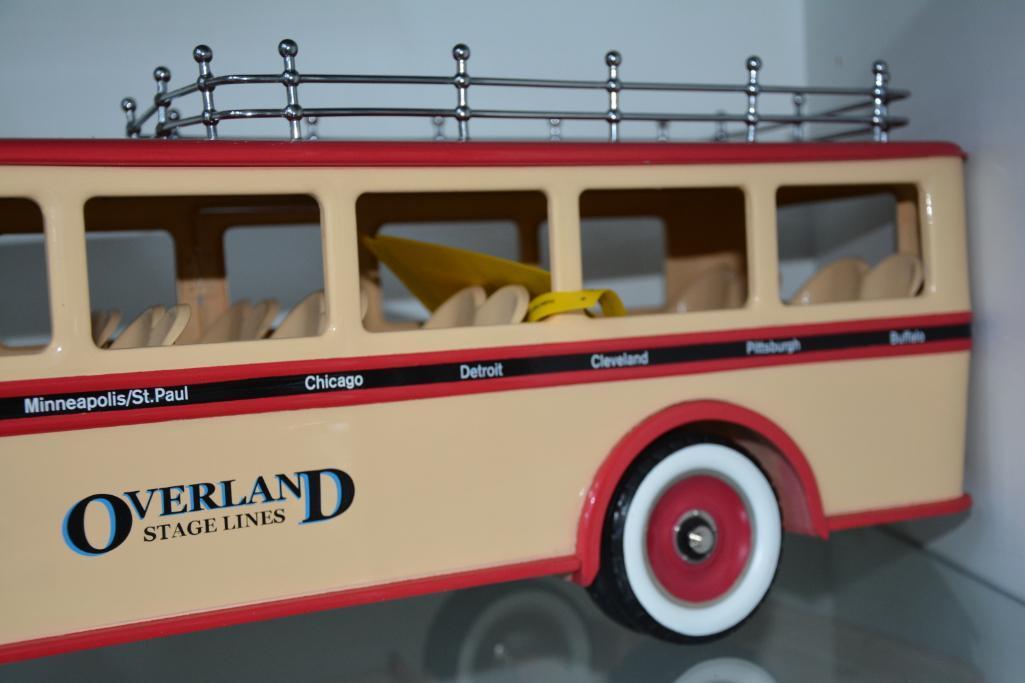 Overland Stagelines high quality die cast toy metal bus