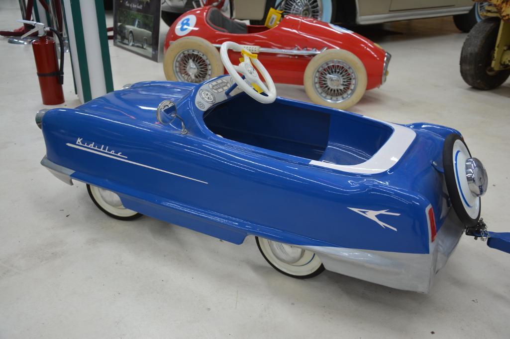 Kidillac metal pedal child's pedal car w/ trailer and Jolly Roger child's pedal boat and original