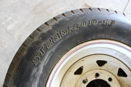 (2) 235/80RD16 trailer tires on rims