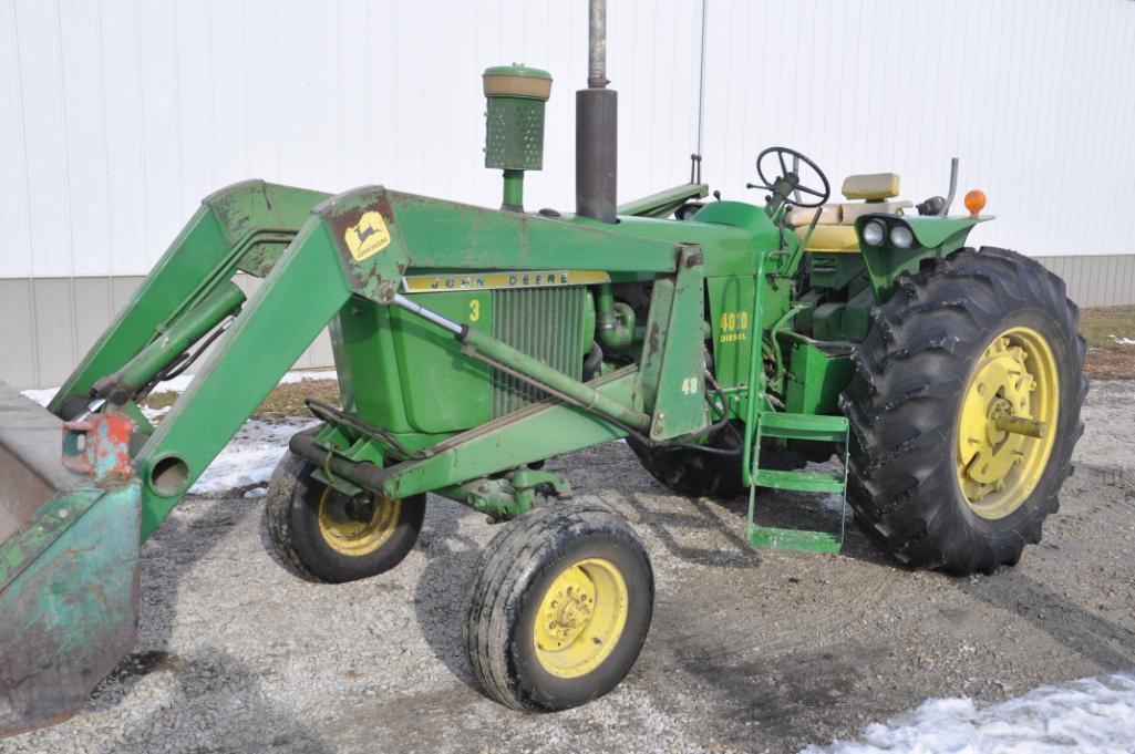 John Deere 4010 2wd tractor w/loader