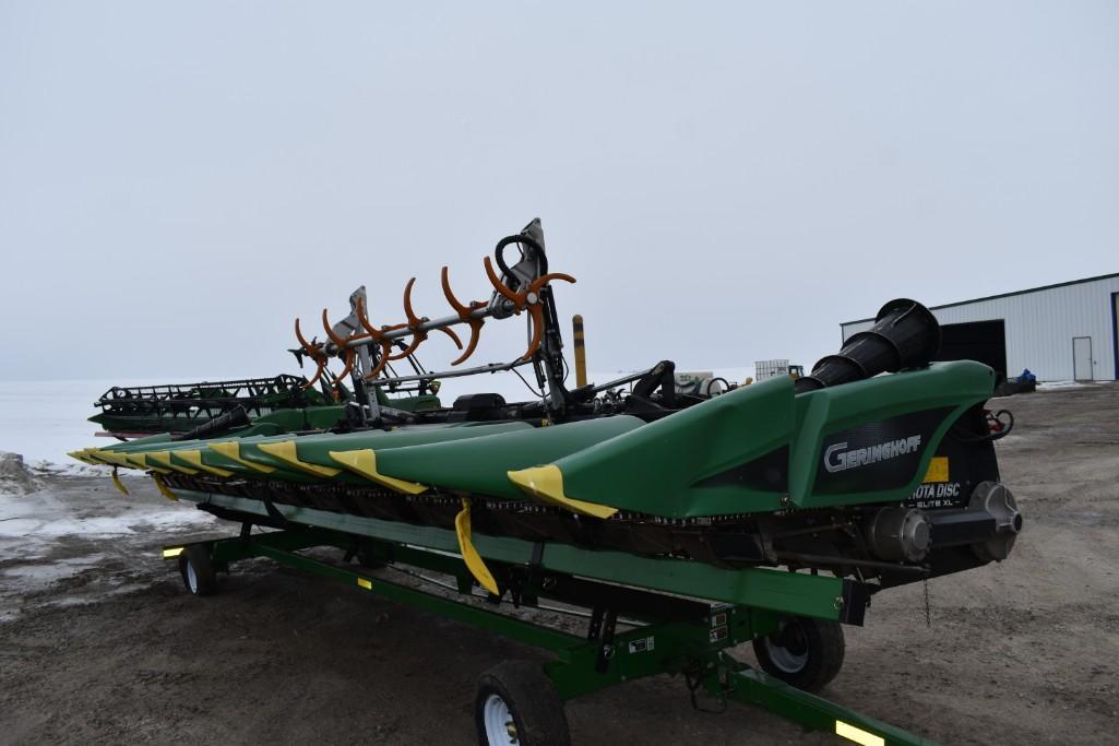 2014 Geringhoff Rota Disc XL 1200FB 12 row 30" folding corn head