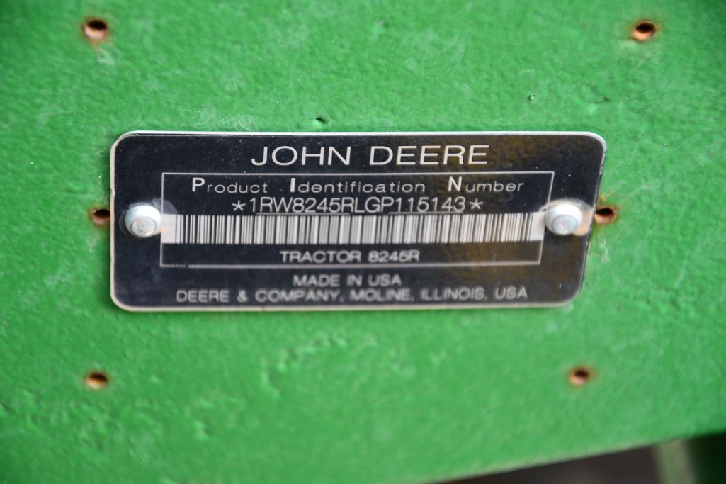 2017 John Deere 8245R MFWD tractor