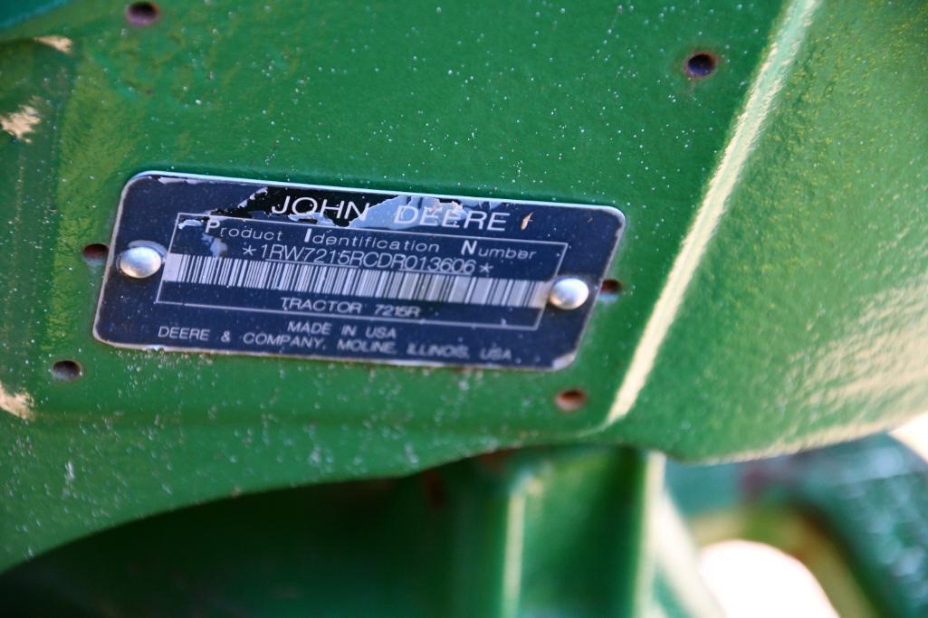 2013 John Deere 7215R MFWD tractor