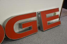 Large plastic NOS Dodge dealership sign