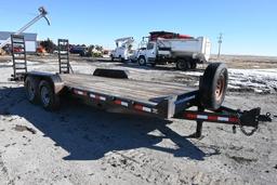 2014 Eagle Trailer Co. 20' flatbed trailer