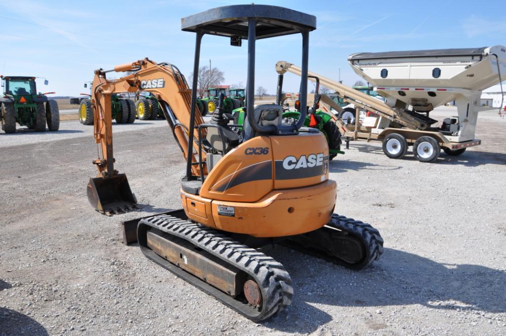 Case CX36 mini excavator