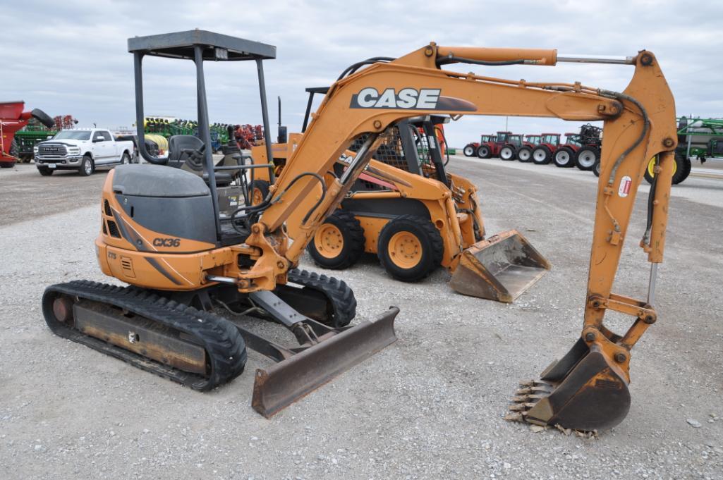 Case CX36 mini excavator