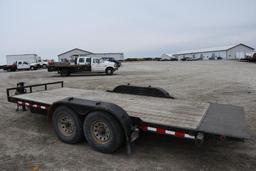 1999 Mustang 18' flatbed trailer
