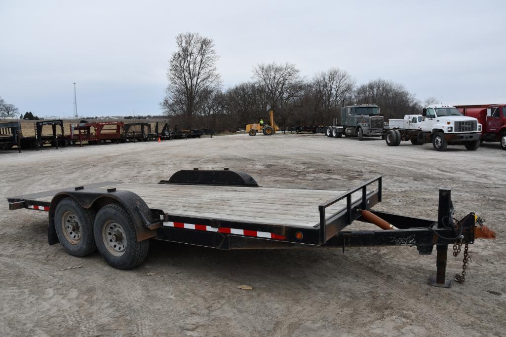 1999 Mustang 18' flatbed trailer
