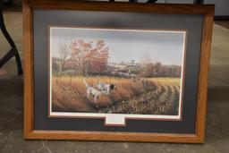 1992 Iowa Ducks Unlimited John Berhardt birddog country print/ with t shirt