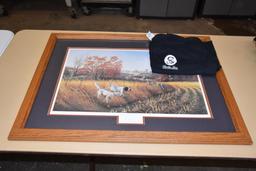 1992 Iowa Ducks Unlimited John Berhardt birddog country print/ with t shirt