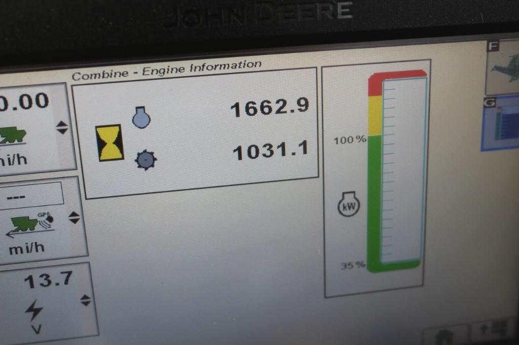 2013 JD S550 4wd combine