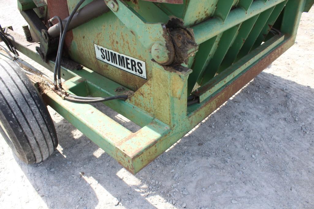 Summers pull-type rock picker