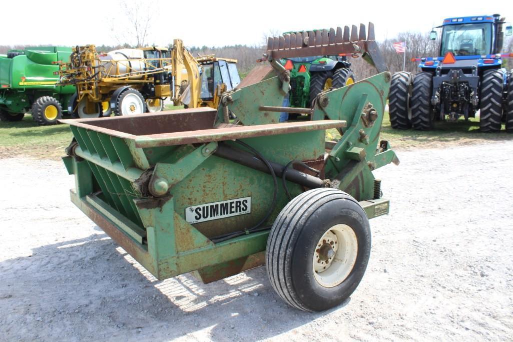 Summers pull-type rock picker