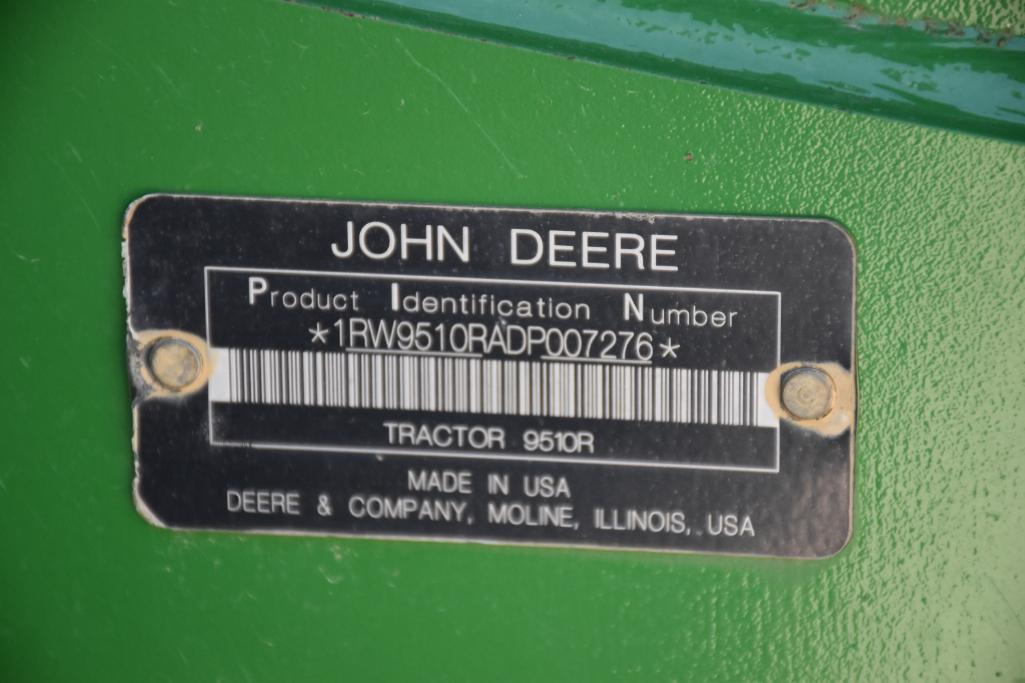 2013 John Deere 9510R 4WD tractor