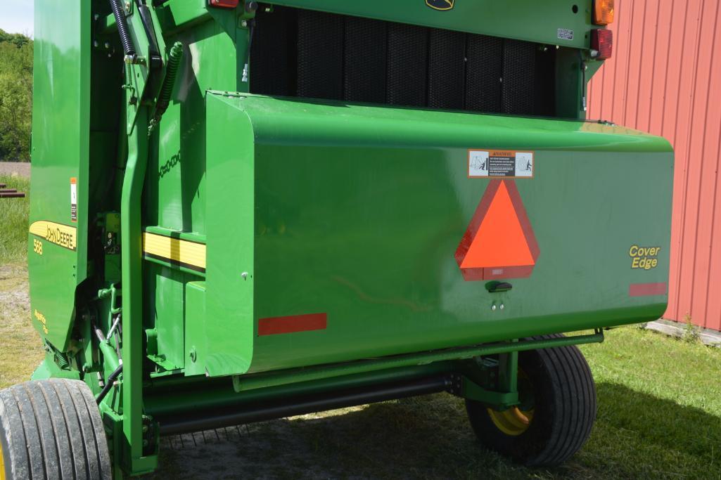 2011 John Deere 568 Mega Wide Plus round baler