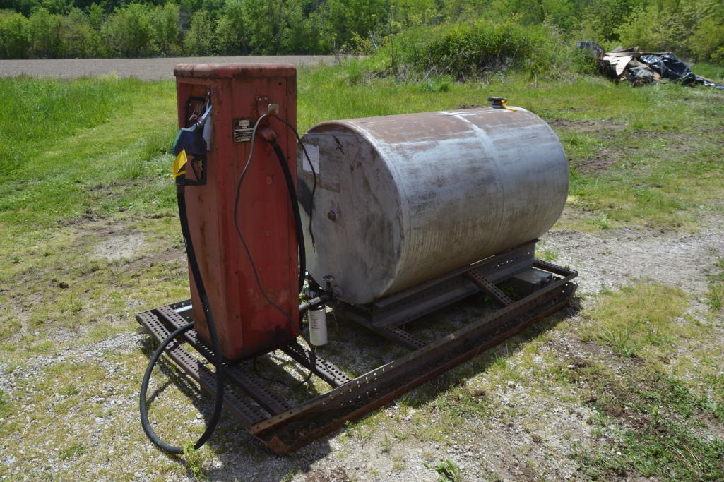 Vintage Bennet Fuel pump on skid