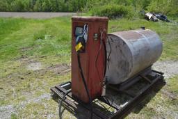 Vintage Bennet Fuel pump on skid