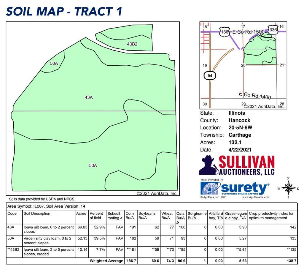 Tract 1 - 134.06 Taxable Acres+/-