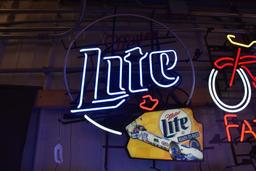 Miller Lite Ready To Race light up neon sign