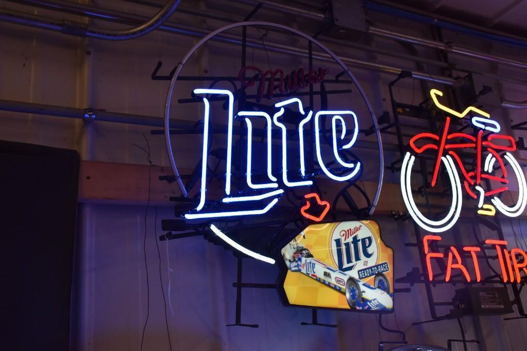 Miller Lite Ready To Race light up neon sign