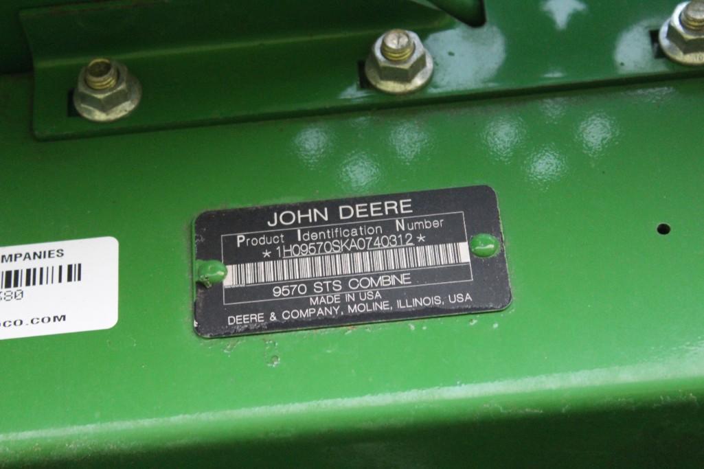 2011 John Deere 9570 STS 2wd combine