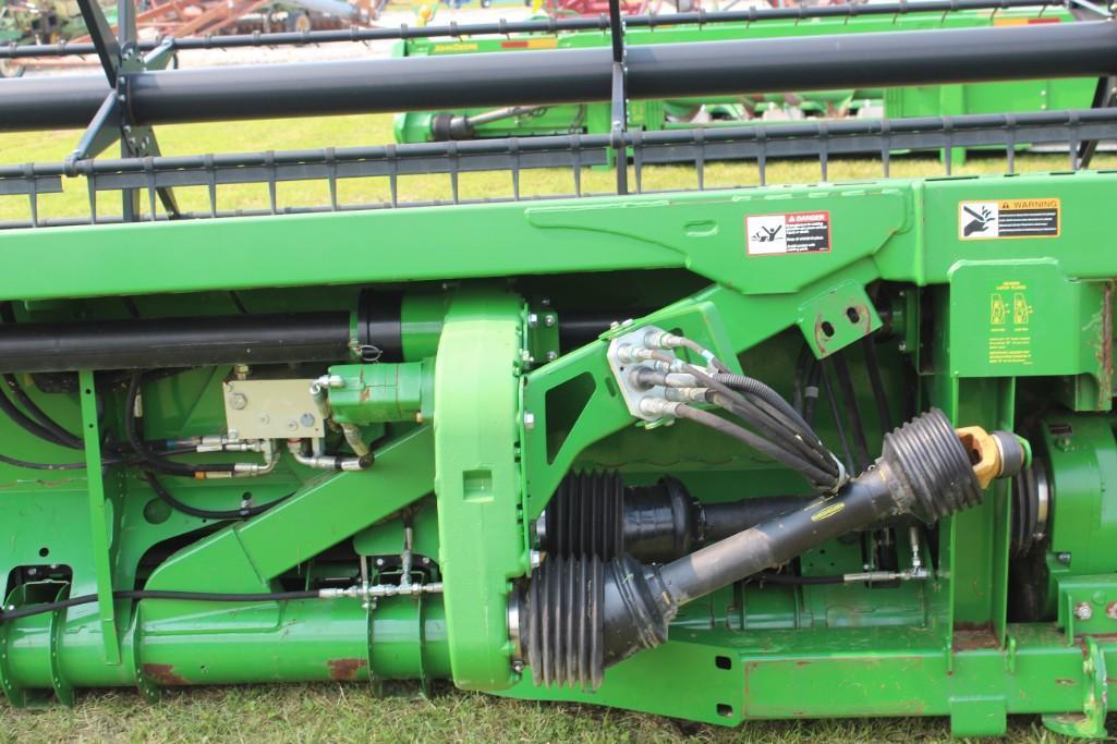 2014 John Deere 640FD 40' flex draper head