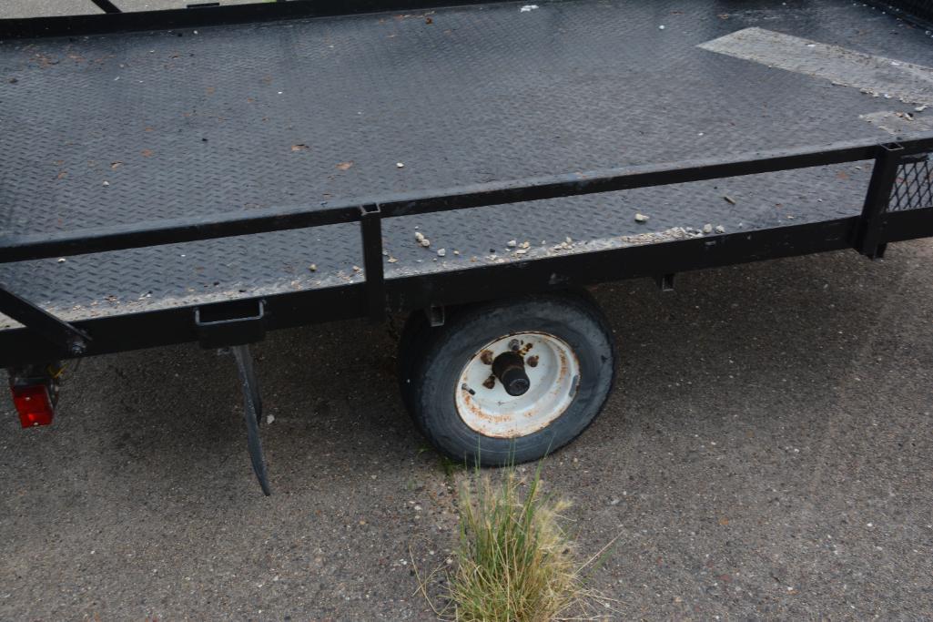 Roose 6' x 10' steel tilt bed trailer