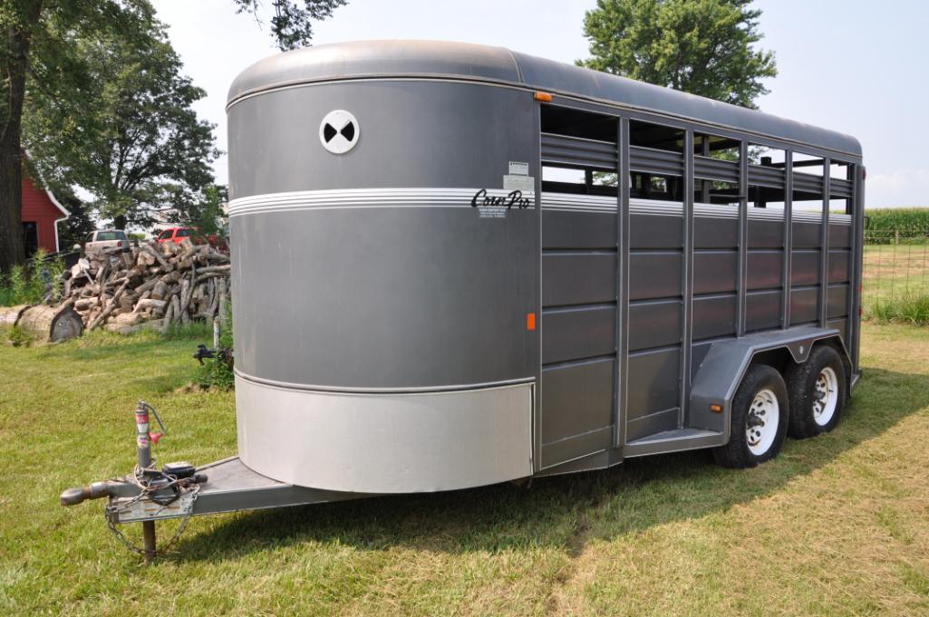 2008 Corn Pro 16' livestock trailer