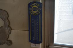 12" tall Chevrolet thermometer