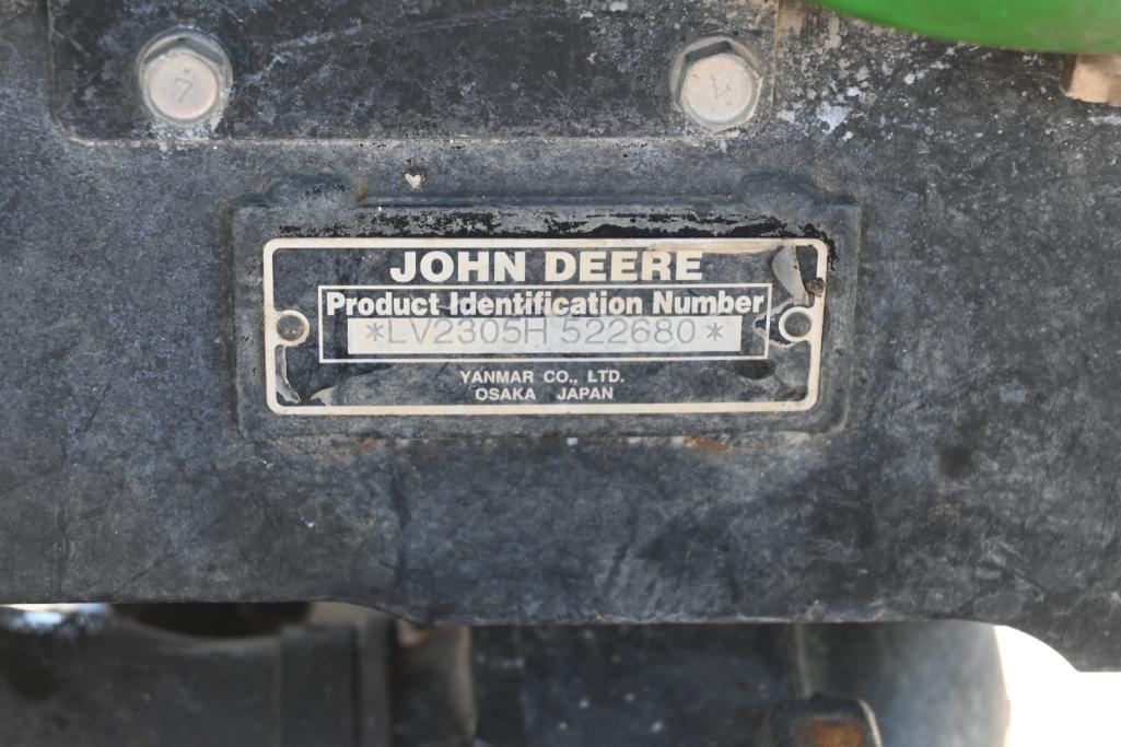 John Deere 2305 MFWD compact utility tractor