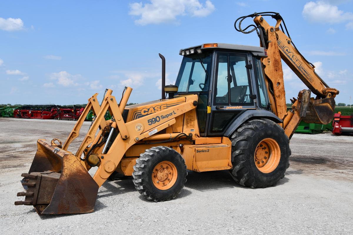 Case 590 Super L MFWD backhoe