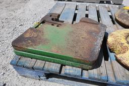 (2) John Deere suitcase weights