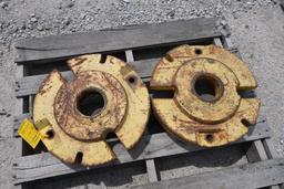 (2) John Deere wheel weights