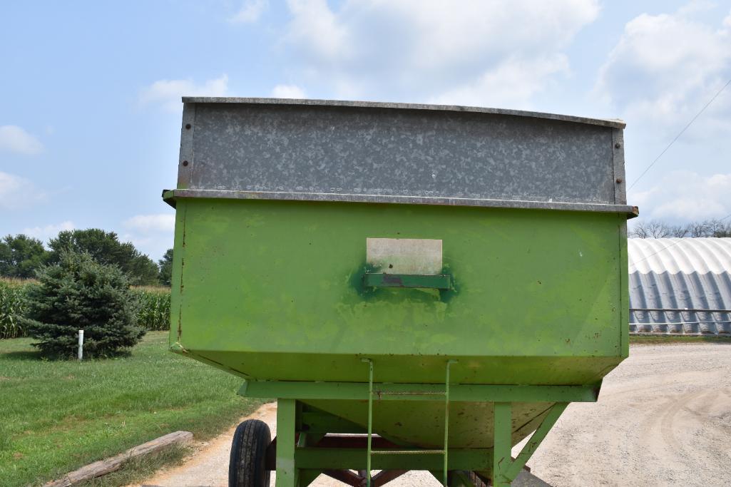 Parker 225 bu. gravity wagon w/ running gear