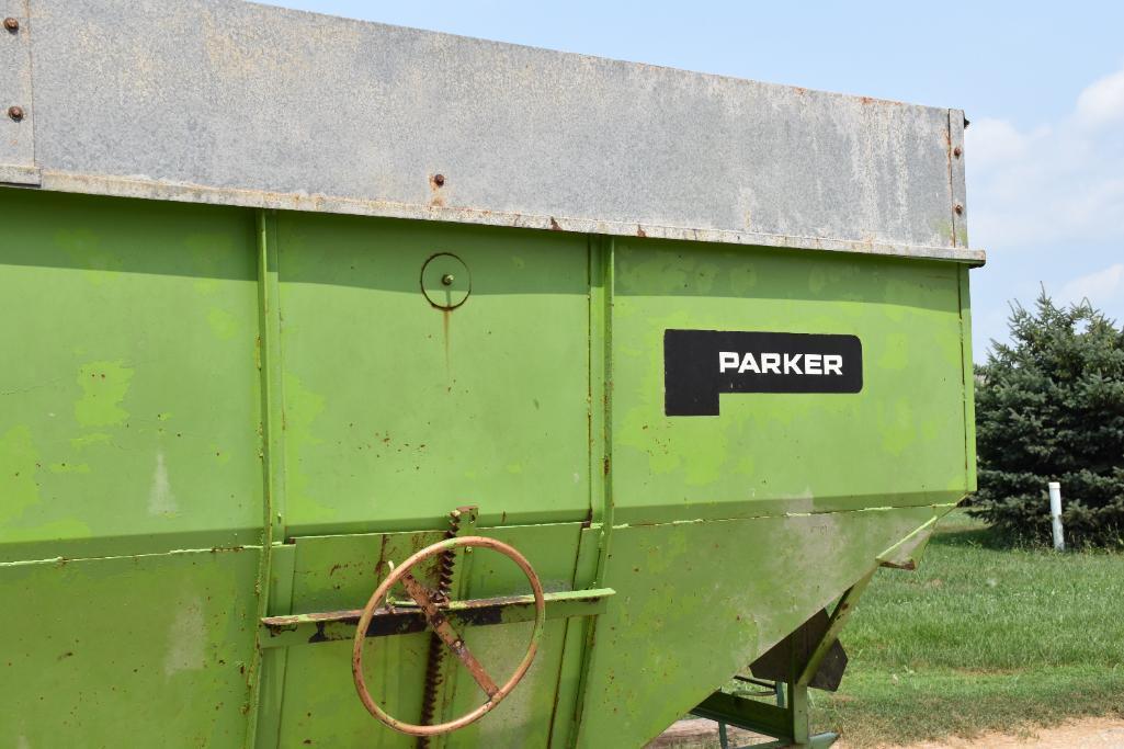 Parker 225 bu. gravity wagon w/ running gear