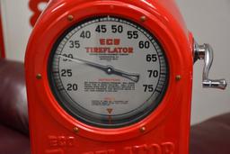 Eco Tireflator Air Meter (Reproduction) with milk glass globe