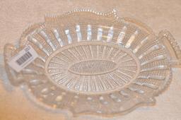 Vintage Glass Serving Platter