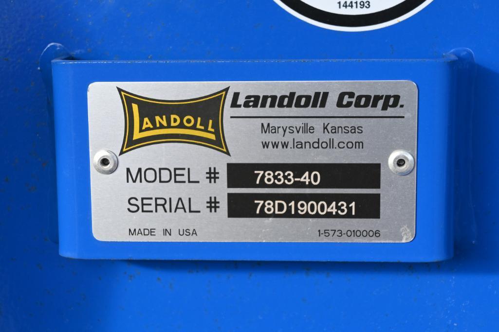 2019 Landoll 7833 40' high speed disk