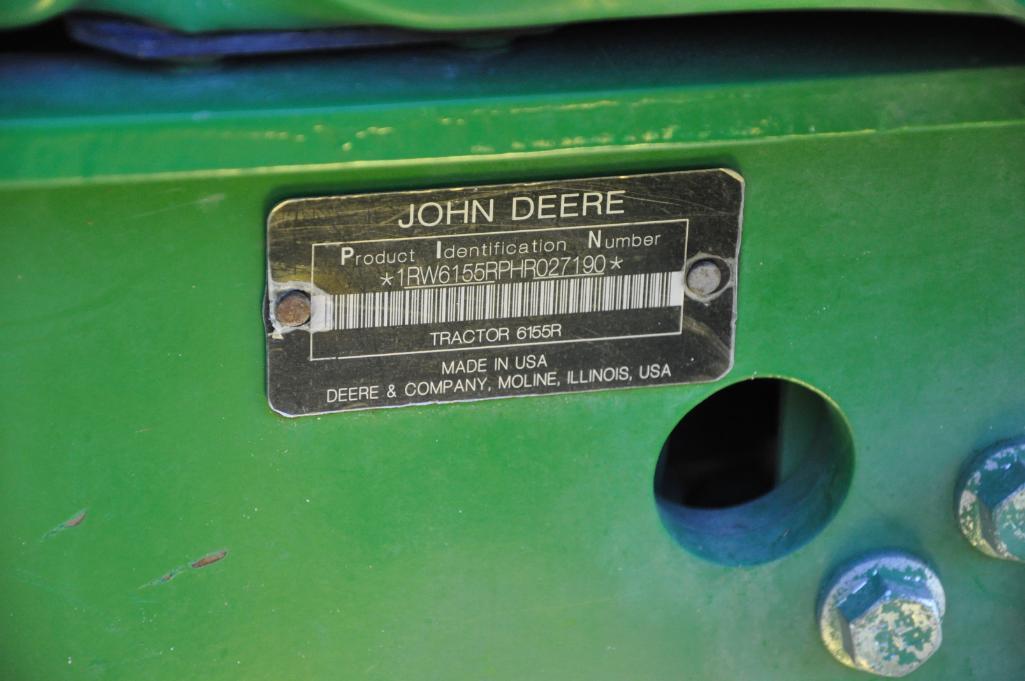 2017 John Deere 6155R MFWD tractor