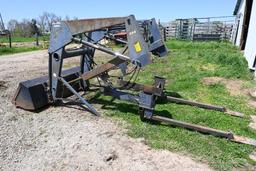 Allied 594 loader w/ 6' material bucket & brackets off Allis Chalmers 6060 tractor